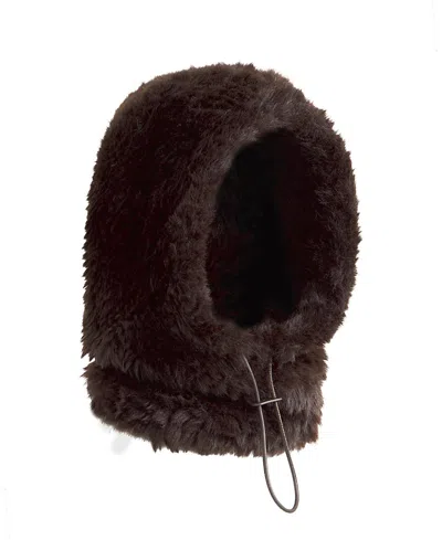 Rudsak Tara Women's Faux Fur Baklava Cover In Brown
