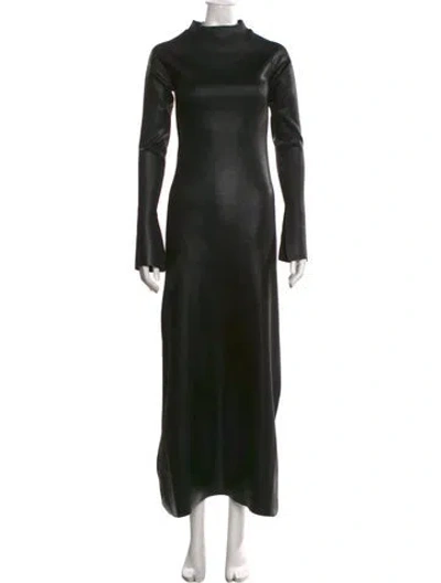 Pre-owned Rudsak Turtleneck Long Dress In Black