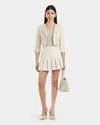 Rudsak Fitted Cropped Leather Jacket In White