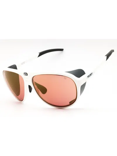 Rudy Project Aviator Plastic Sunglasses For Men In White