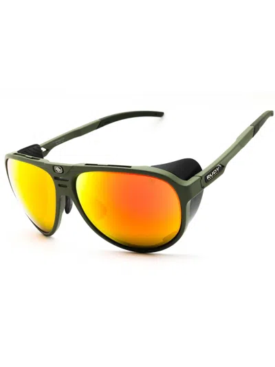 Rudy Project Aviator Style Sunglasses For Men In Green