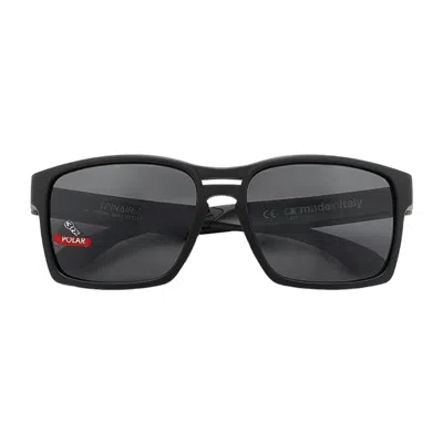 Rudy Project Bold Rectangular Frame Sunglasses With Polarized Lenses In Black