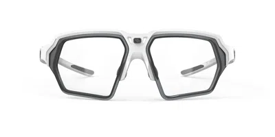 Rudy Project Deltabeat Sp74od69-0000 Men's Glasses White Size Standard - Free Lenses - Blue Light Block Available In Transparent