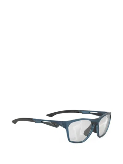 Rudy Project Geometric-frame Glasses In Blue