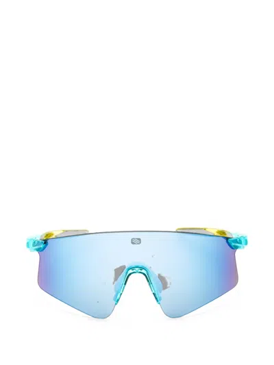 Rudy Project Geometric-frame Sunglasses In Blue