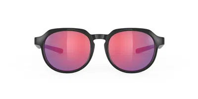 Rudy Project Glamshady Polarized Sp936242-0000 Men's Sunglasses Black Size 50 In Transparent