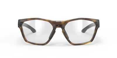 Rudy Project No Code Slim Sq080a10-0000 Men's Glasses Brown Size 52 - Free Lenses - Blue Light Block Available In Transparent