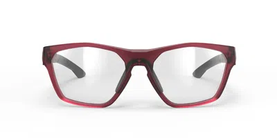 Rudy Project No Code Slim Sq080a52-0000 Men's Glasses Red Size 52 - Free Lenses - Blue Light Block Available In Burgundy