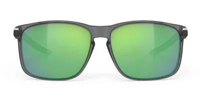 Rudy Project Overlap Polarized Sp776133-0000 Men's Sunglasses Grey Size 58 In Gray