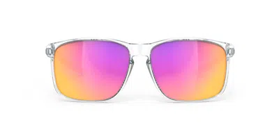 Rudy Project Overlap Sp775296-0000 Men's Sunglasses Clear Size 58 In Purple