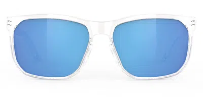 Rudy Project Soundrise Sp133996-0000 Men's Sunglasses Clear Size 46 In Transparent