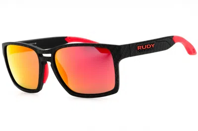 Rudy Project Sp573819 Rectangular Mirrored Lens Sunglasses In Black