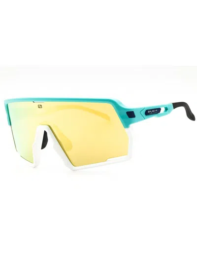 Rudy Project Sp855723 Shield Shield Men's Sunglasses In 0000 - Victorious Emerald M. - Mls Gold