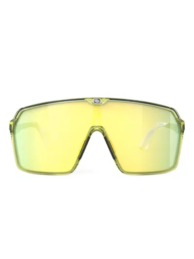 Rudy Project Spinshield Geometric-frame Sunglasses In Green
