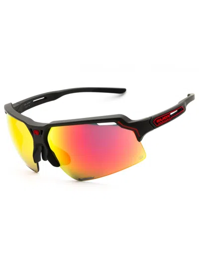 Rudy Project Sport Wraparound Men's Sunglasses In Black