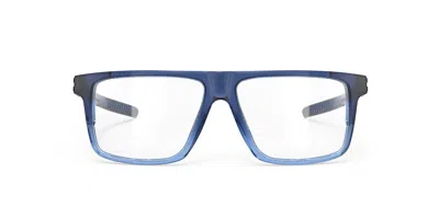 Rudy Project Stellar Sp910a02-0000 Men's Glasses Blue Size 52 - Free Lenses - Blue Light Block Available In Yellow