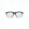 Rudy Project Wraparound Black  Sunglasses In Gray