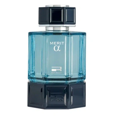 Rue Broca Men's Merit Alpha Edp Spray 3.4 oz Fragrances 6290171077350 In Transparent