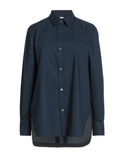 Rue De Mathieu Edition 26.05 Woman Shirt Navy Size 8 Cotton In Blue