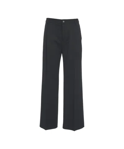 Rue De Tokyo Pantaloni Wide Leg 'pilot Japan' In Black