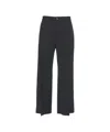 Rue De Tokyo Pilot' Pinstriped Trousers In Black