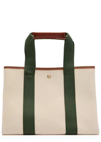 Rue De Verneiul Traversée M Essentials Canvas Tote Bag In Brown