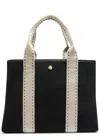 Rue De Verneiul Traversée S Sellier Canvas Tote Bag In Black