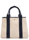 Rue De Verneiul Traversée S Sellier Canvas Tote Bag In White