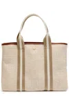 Rue De Verneiul Traversée S Summer Tweed Tote Bag In Sand