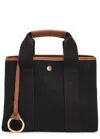 Rue De Verneiul Traversée S Verneuil Canvas Top Handle Bag In Black