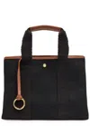 Rue De Verneiul Traversée S Verneuil Canvas Tote Bag In Black