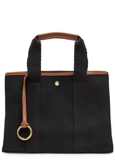 Rue De Verneiul Traversée S Verneuil Canvas Tote Bag In Black