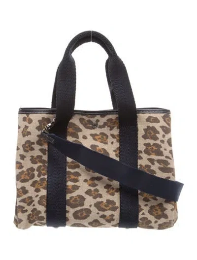 Pre-owned Rue De Verneuil Canvas Shoulder Bag In Blue