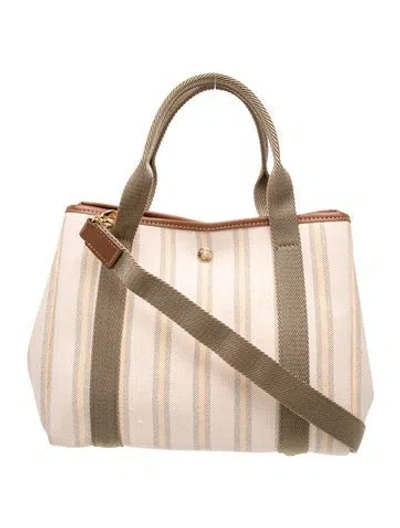 Pre-owned Rue De Verneuil Canvas Shoulder Bag In Neutrals