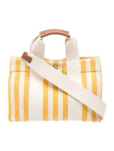 Pre-owned Rue De Verneuil Canvas Shoulder Bag In Neutrals