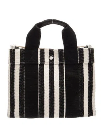 Pre-owned Rue De Verneuil Canvas Tote In Black