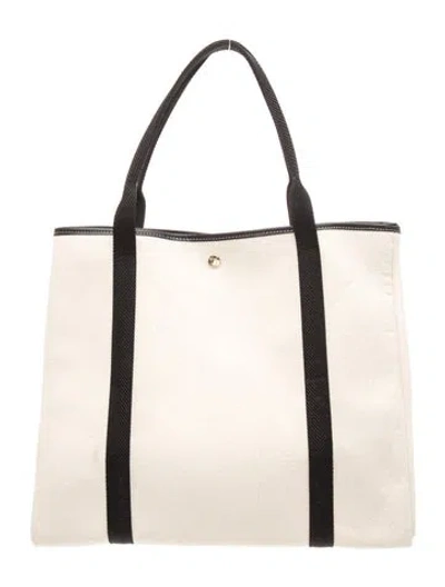 Pre-owned Rue De Verneuil Canvas Tote In Neutrals
