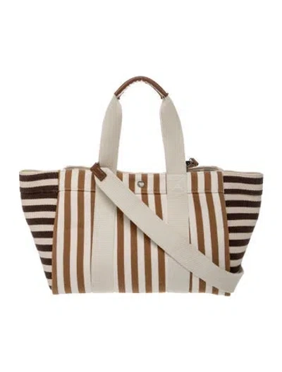 Pre-owned Rue De Verneuil Canvas Tote In Neutrals