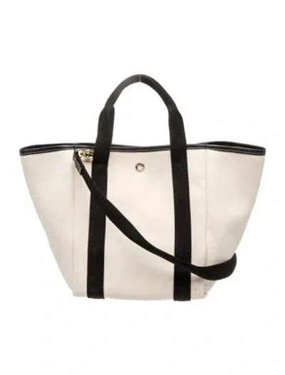Pre-owned Rue De Verneuil Canvas Tote W/ Tags In Neutrals