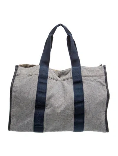 Pre-owned Rue De Verneuil Canvas Weekender Bag In Multicolor