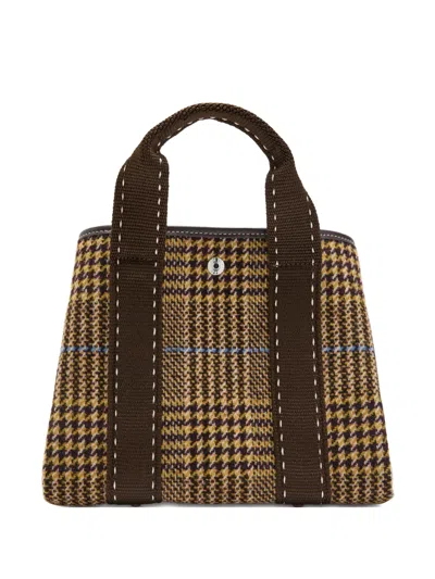 Rue De Verneuil S Traversée Checked Tote Bag In Red