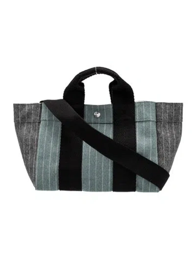 Pre-owned Rue De Verneuil Wool Tote In Blue
