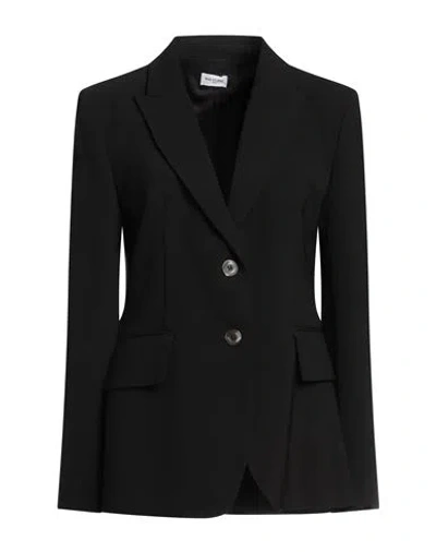 Rue Du Bac Woman Blazer Black Size 8 Polyester, Elastane