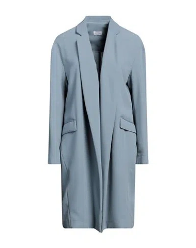 Rue Du Bac Woman Blazer Pastel Blue Size 8 Polyester
