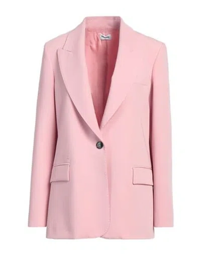 Rue Du Bac Woman Blazer Pink Size 6 Polyester, Viscose, Elastane