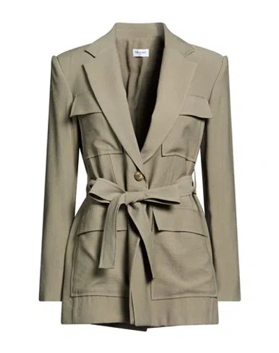 Rue Du Bac Woman Blazer Sage Green Size 8 Viscose, Polyester