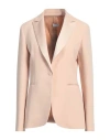 Rue Du Bac Woman Blazer Sand Size 8 Polyester In Beige