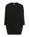 Rue Du Bac Woman Jacket Black Size 2 Polyester, Elastane