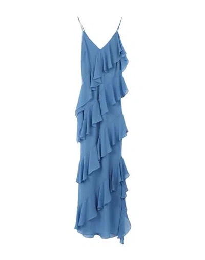Rue Du Bac Woman Maxi Dress Pastel Blue Size 4 Polyester