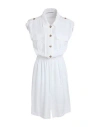 Rue Du Bac Woman Midi Dress White Size 8 Viscose, Polyester In White